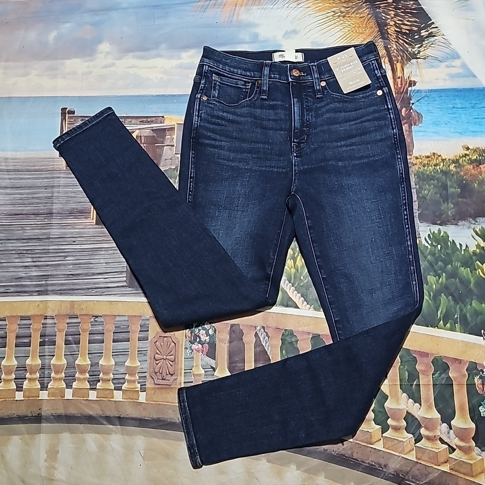 Madewell High Waisted Skinny Jeans Size 25 New - Picture 3 of 6
